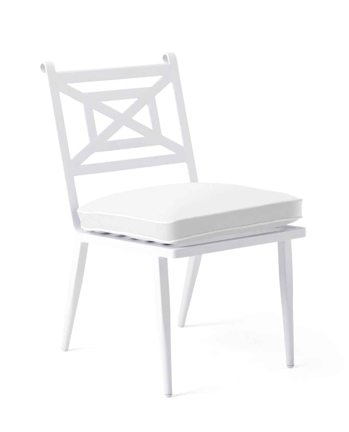 Serena and Lily Clearwater Side Chair - White best metal outdoor dining chairs