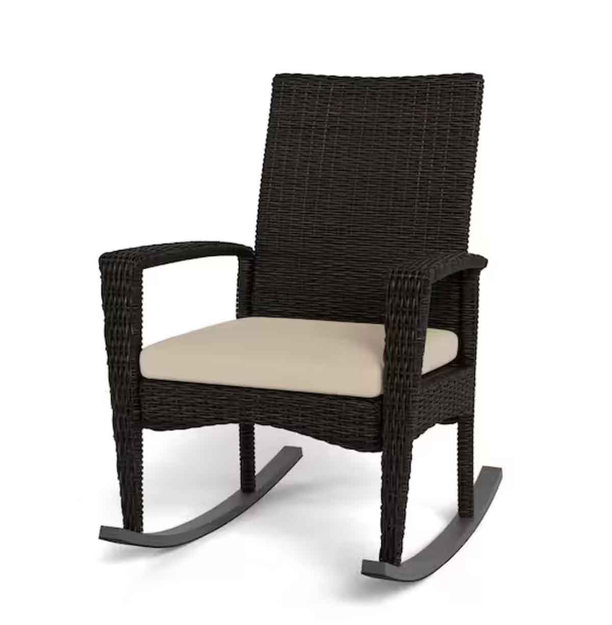Tortuga Outdoor Bayview All-Weather Pecan Wicker Rocking Chair best outdoor wicker rocking chairs rockers patio