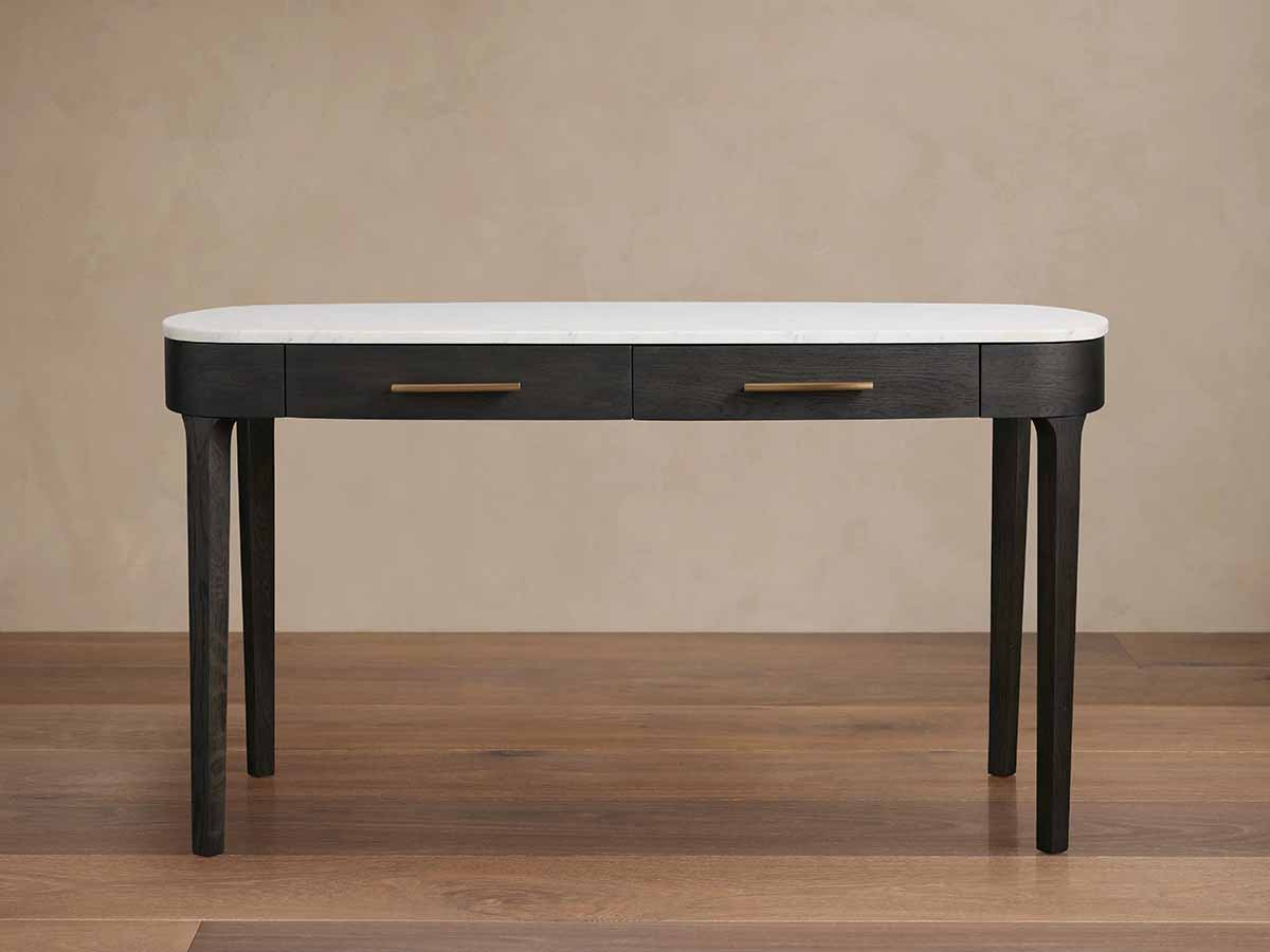 Arhaus Danny Writing Desk Ebony marble desks best