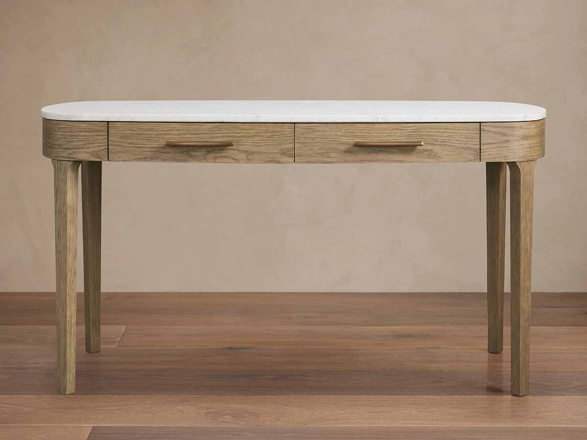 Arhaus Danny Writing Desk Fawn marble desks best