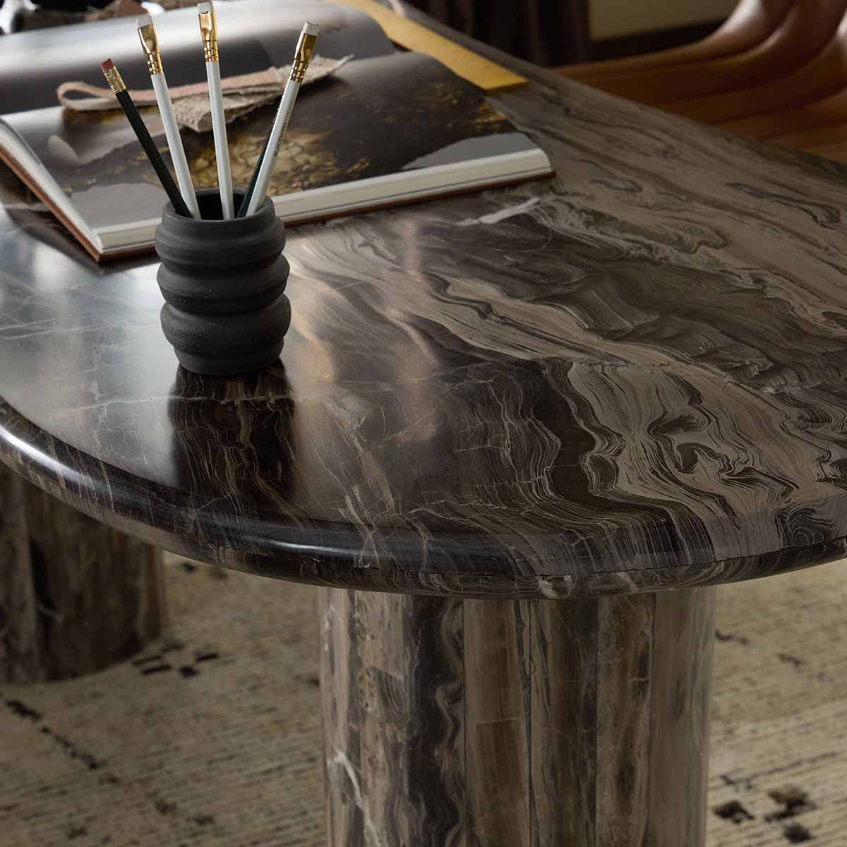 West Elm Laina Desk (70") marble desks best