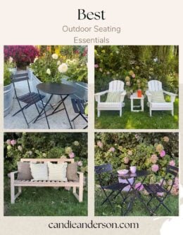 Lifestyle expert, journalist and interior design blogger Candie Anderson of candieanderson.com shares the best outdoor seating for summer.