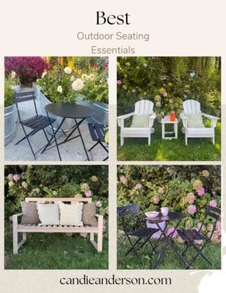 Lifestyle expert, journalist and interior design blogger Candie Anderson of candieanderson.com shares the best outdoor seating for summer.