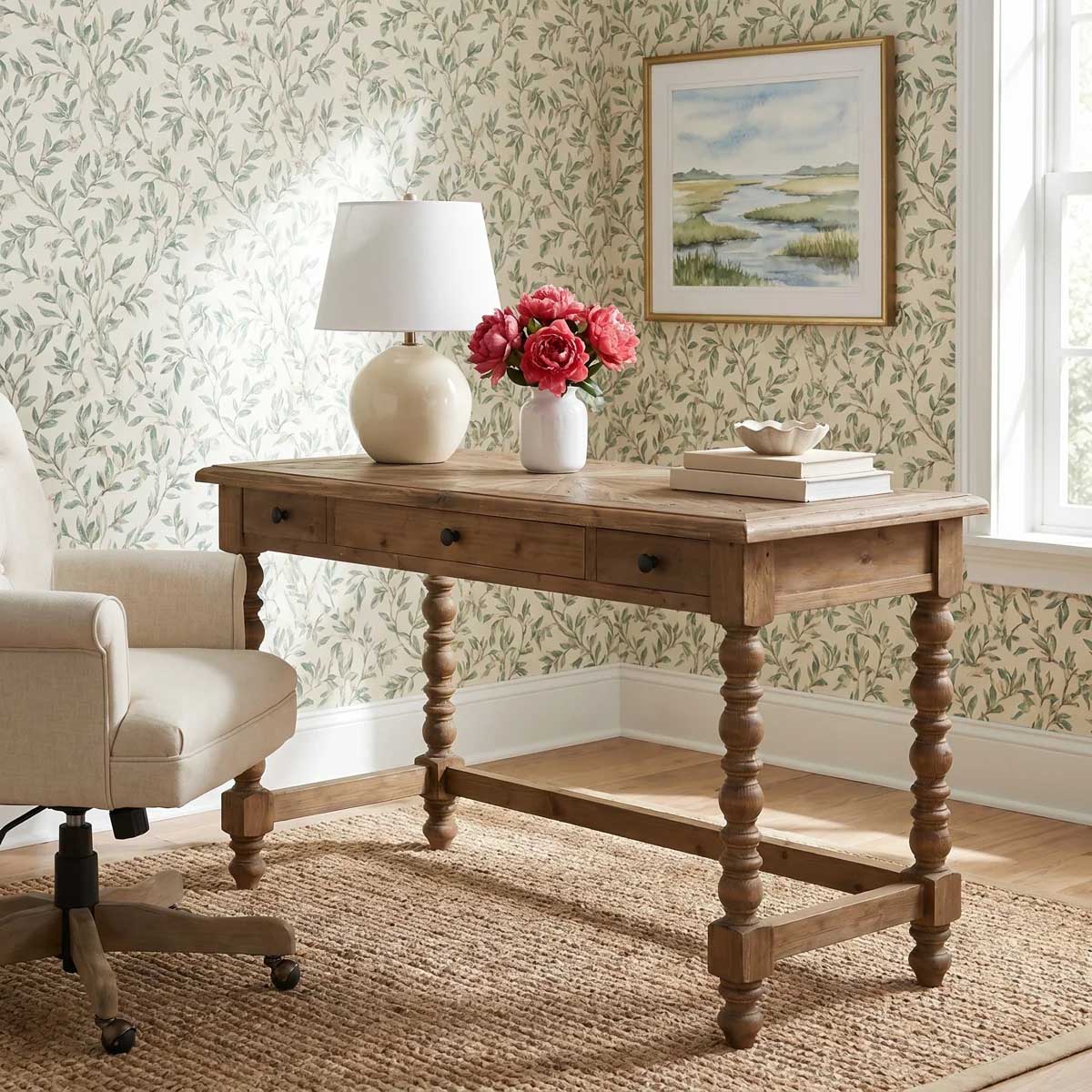 Birch Lane Jacob Writing Desk spindle desks best home office