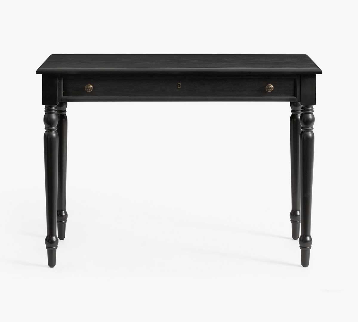 Pottery Barn Chris Loves Julia Modern Traditional Writing Desk (42) Onyx best spindle desks