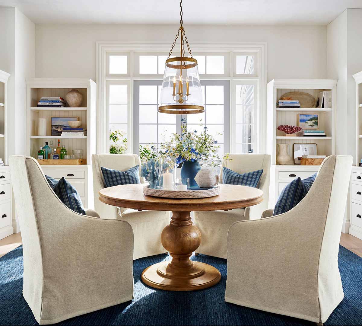 Pottery Barn Heritage Farmhouse Pedestal Extendable Dining Table (56"-76") round pedestal dining tables best