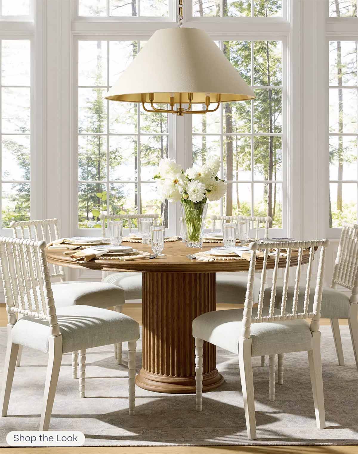 Serena and Lily Collins Round Dining Table Sepia round pedestal dining tables best