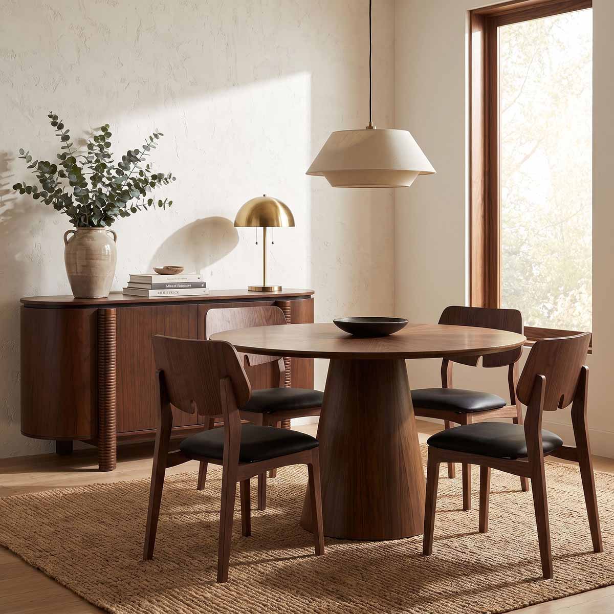 West Elm Valentine Round Wood Dining Table (47) round pedestal dining tables best Dining room