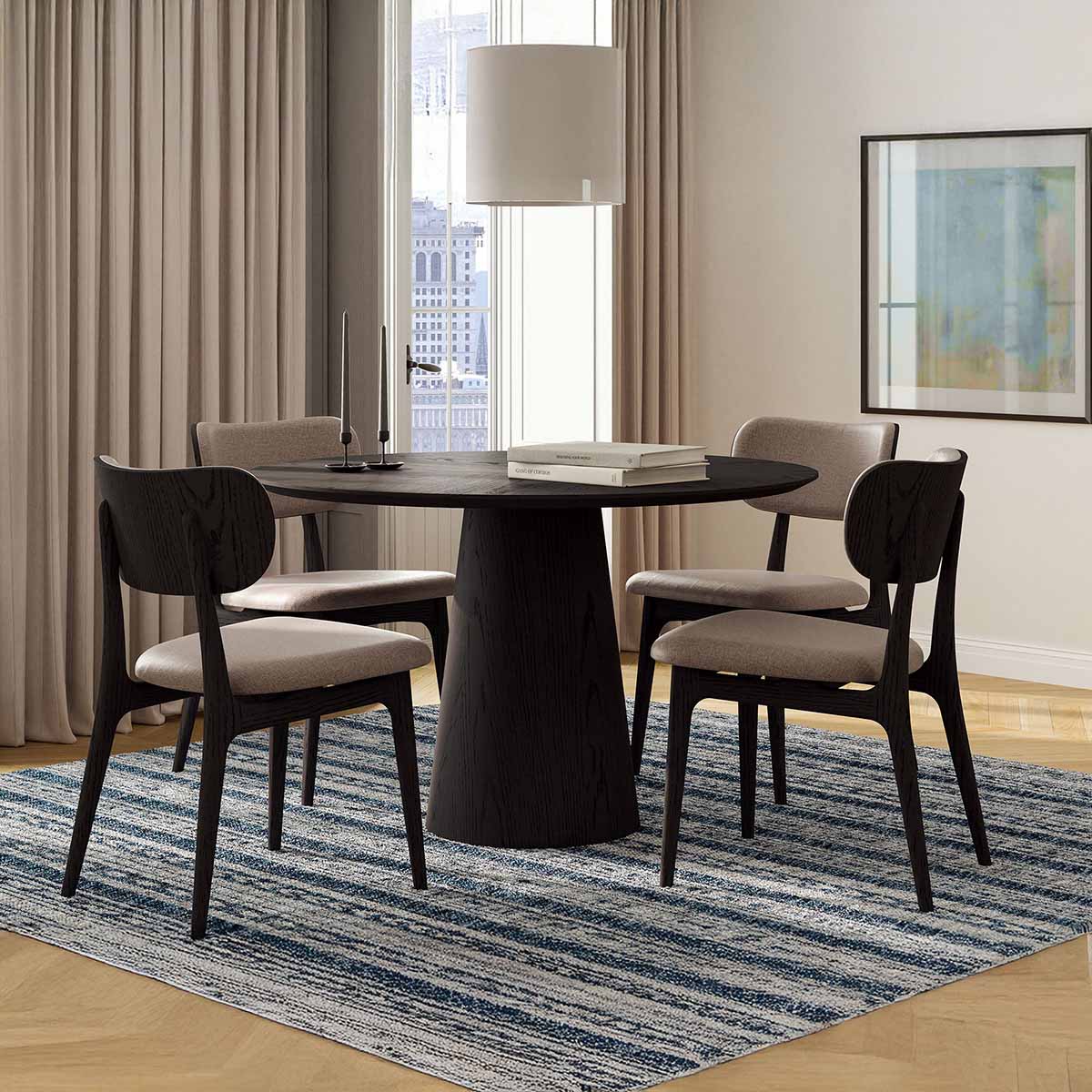 West Elm Valentine Round Wood Dining Table (47) round pedestal dining tables best