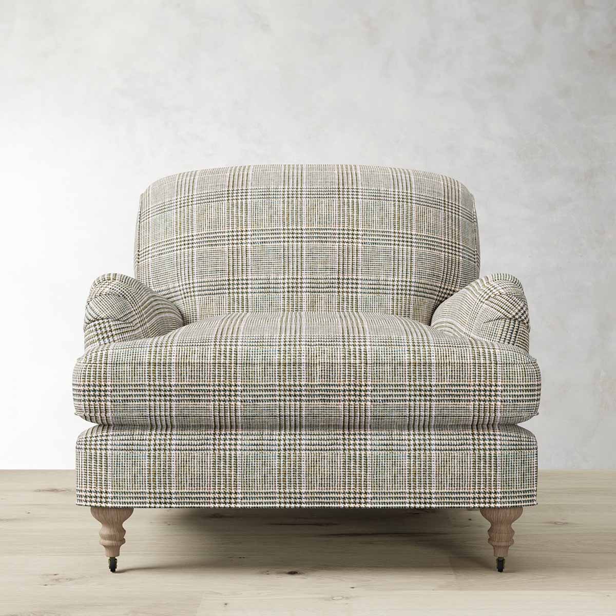 Williams Sonoma Bedford Chair Sage Glen Plaid plaid armchairs best