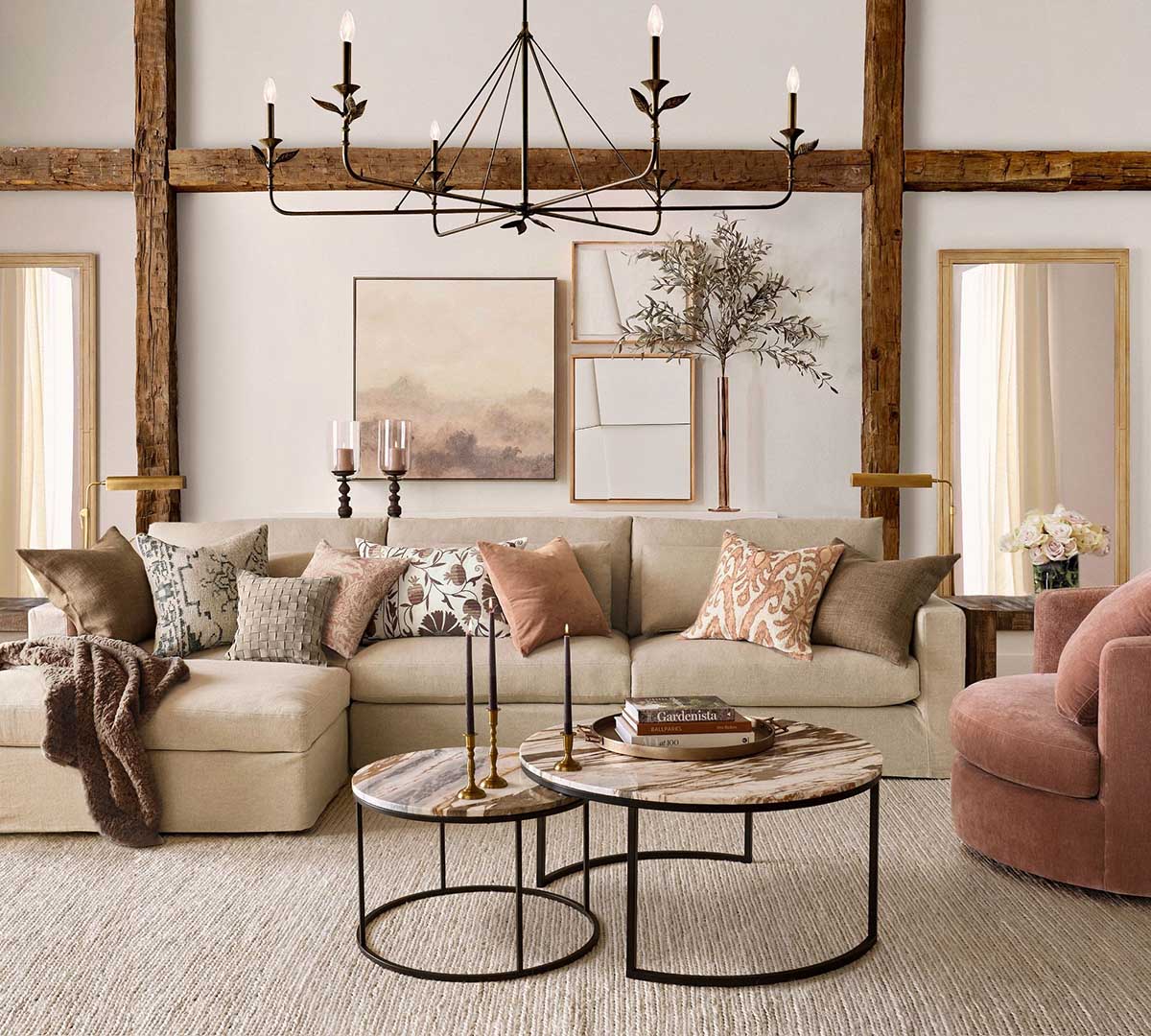 Pottery Barn Westwood Square Arm Deep Seat Slipcovered Modular Chaise Sectional (142") slipcovered sectionals with chaise best