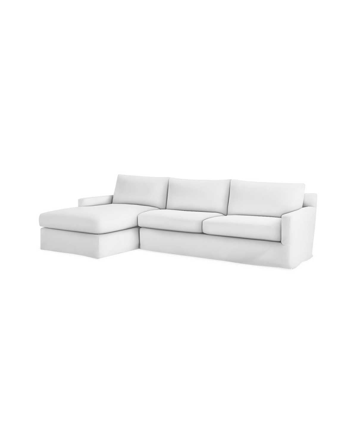 Serena and Lily Summit Slipcovered Sectional slipcovered sectionals with chaise best