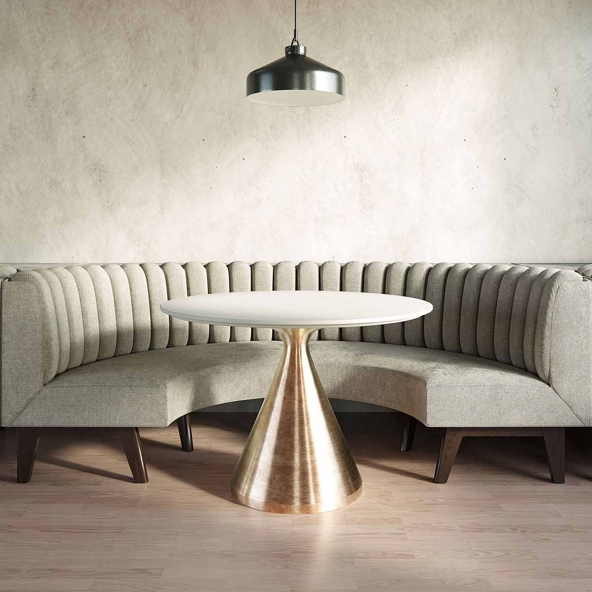 West Elm Novak Banquette - Vertical Channel Tufting best dining banquettes benches