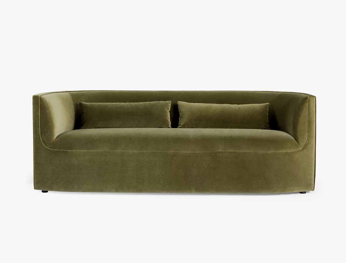 Anthropologie Santo Sofa Dark Green best olive green sofas