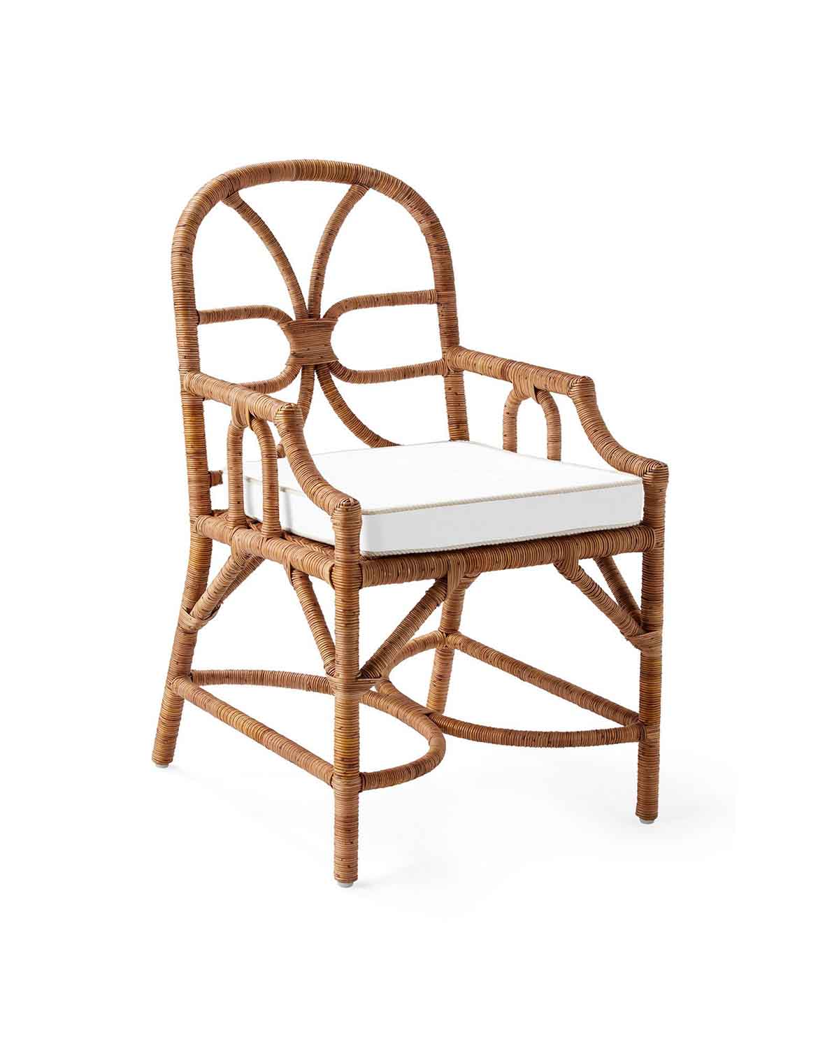 Serena and Lily Antica Rattan Dining Chair Sepia best rattan dining chairs