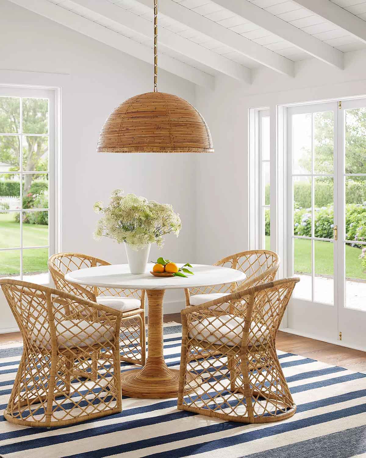 Serena and Lily Avalon Rattan Dining Chair best rattan dining chairs dining room