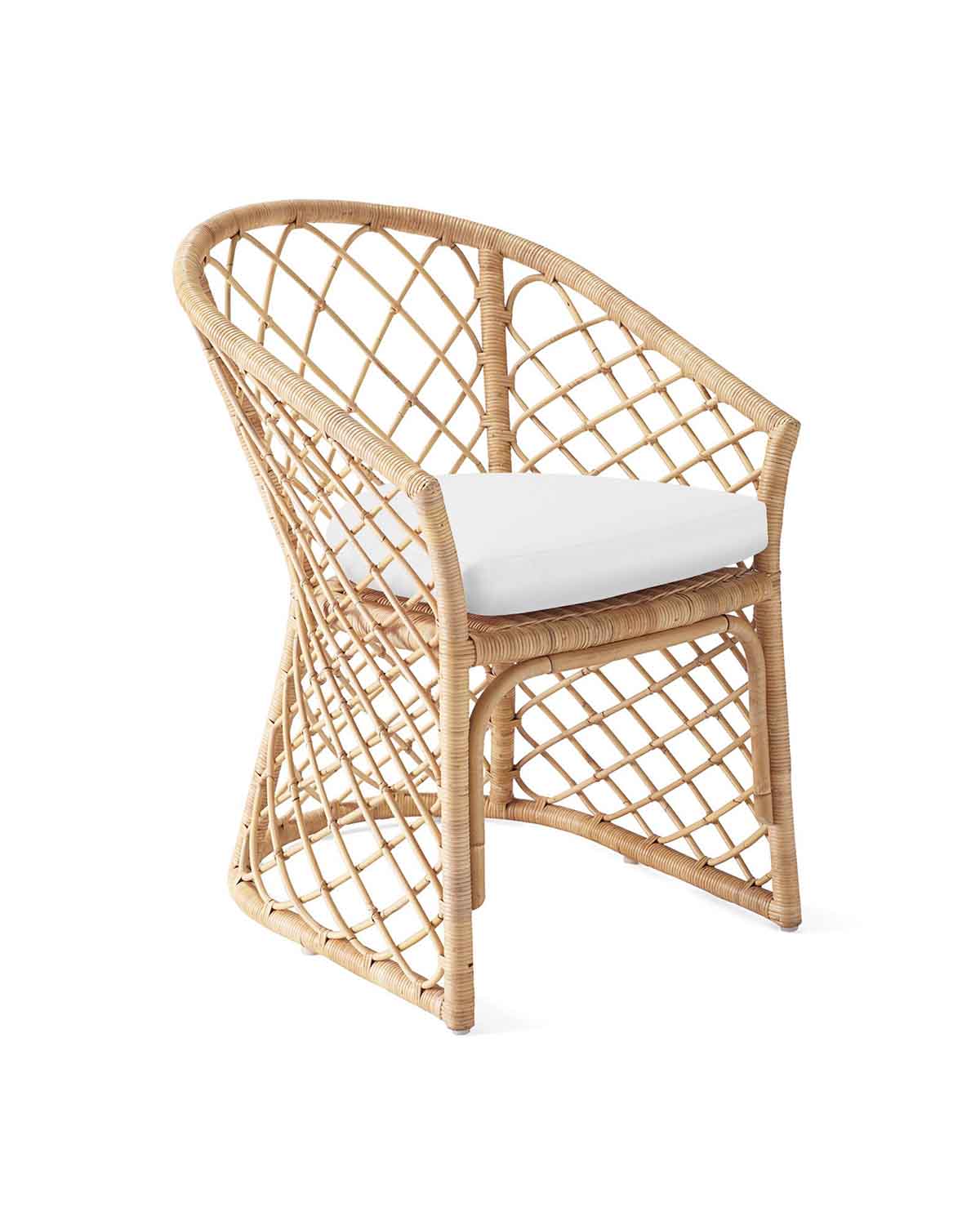 Serena and Lily Avalon Rattan Dining Chair best rattan dining chairs