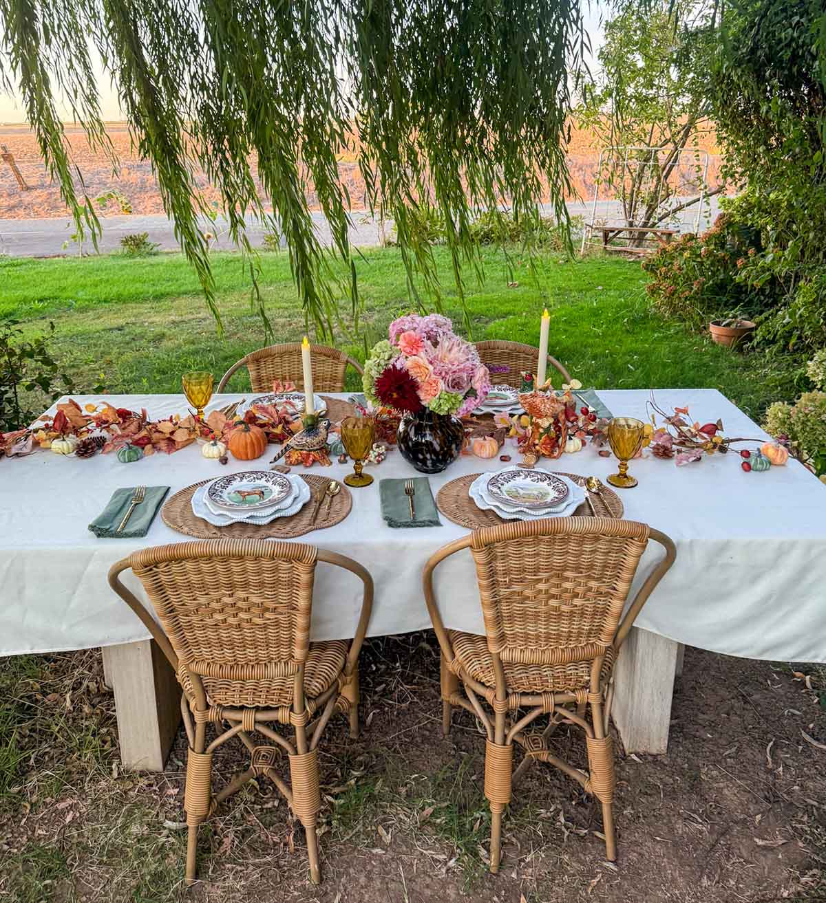 Entertaining expert, journalist and lifestyle blogger Candie Anderson of candieanderson.com shares everything she used to create her elegant Thanksgiving tablescape.