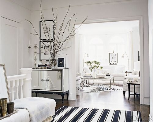Black, White, Luxure Home Elle Decor San Francisco, California Black, White, Luxure Home Elle Decor San Francisco, California