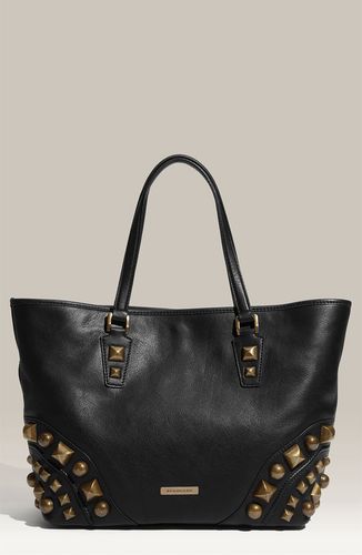 burberry studded shopper tote bag