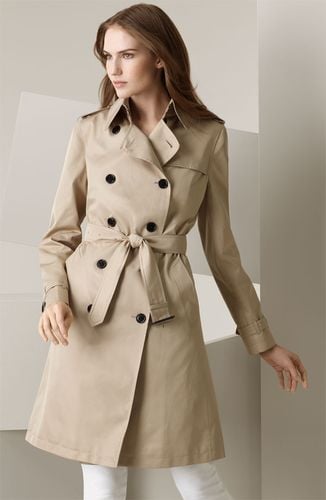 Burberry Brit Double Breasted Trench Coat (Color Trench)