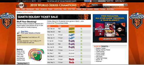 world series champion san francisco giants tickets holiday gifts