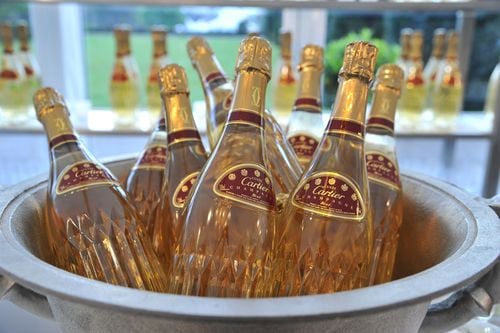 Cartier Champagne Tank Watch Party