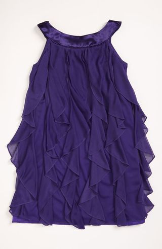 Roxette Chiffon Dress in Grape
