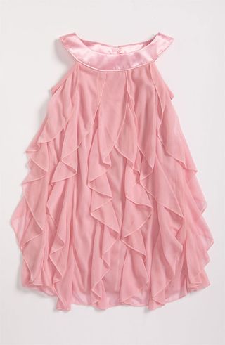 Roxette Chiffon Dress in Pink. 