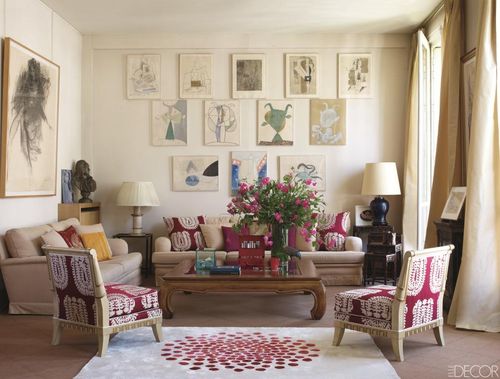 Sabine de Grunzburg Paris France ELLE DECOR 2012 April
