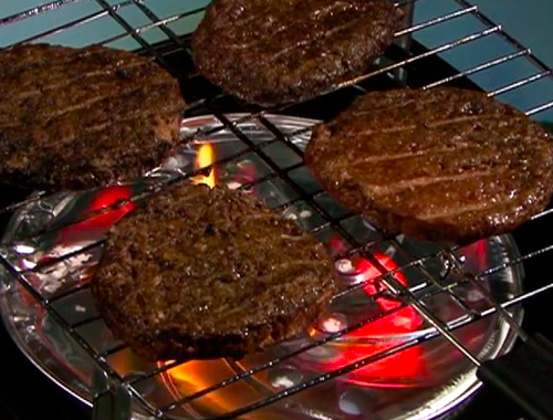 Grilled Hamburger bic FlameDisk