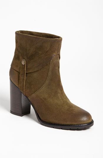 Franco Sarto 'Occela' Bootie (Nordstrom Exclusive) in Olive Suede. Nordstrom