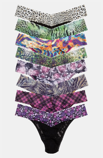 Hanky Panky Print Regular Rise Thong (4 for $52) Nordstrom